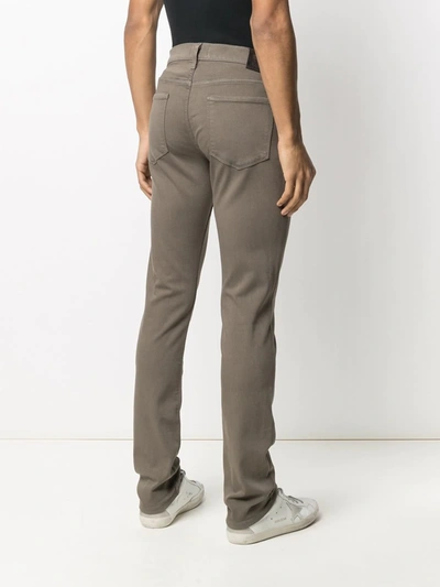 Shop Paige Lennox Slim-fit Jeans In Brown