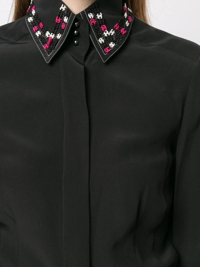 Pre-owned Chanel 2004 Cc Appliqués Shirt In Black
