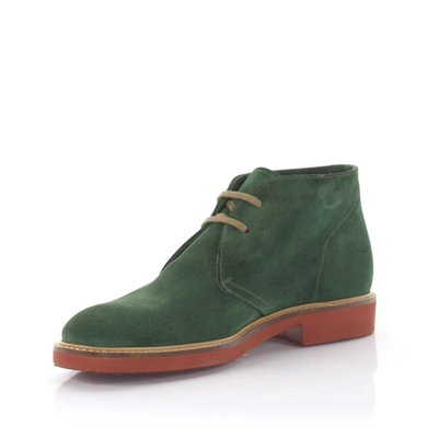 Shop Budapester Boots 51079 Suede In Green