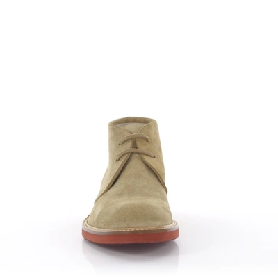 Shop Budapester Boots 51070 Suede In Beige