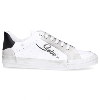 Shop 305 Sobe Low-top Sneakers Lakers Calfskin In White