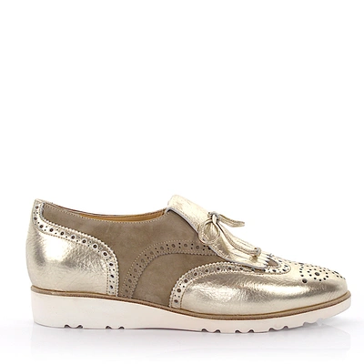 Shop Truman's Loafers In Gold