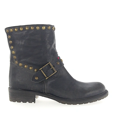 Shop Budapester Ankle Boots Blue 597 In 蓝色