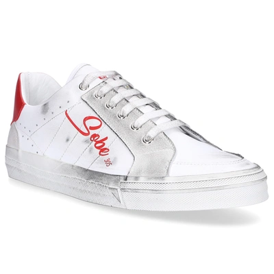 Shop 305 Sobe Low-top Sneakers Lakers Nappa Leather In White,red