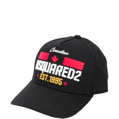 Shop Dsquared2 Black Logo Cap