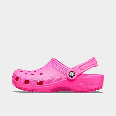 Shop Crocs Unisex Classic Clog Shoes (men's Sizing) In Electric Pink