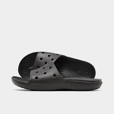 Shop Crocs Classic Slide Sandals In Black