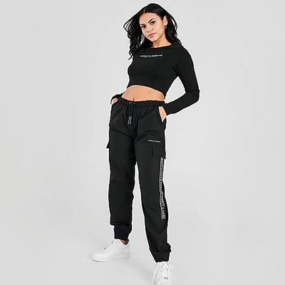Shop Supply And Demand Women's Carby Cargo Pants In Black