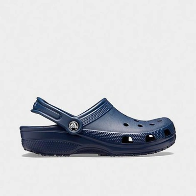 Shop Crocs Unisex Classic Clog Shoes (men's Sizing) In Navy
