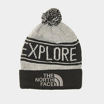 Shop The North Face Inc Retro Tnf&trade; Pom Beanie Hat In Tnf Medium Grey