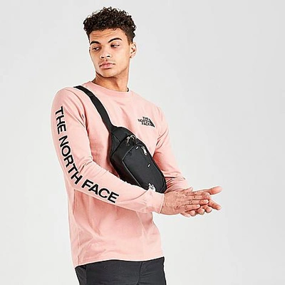 Shop The North Face Inc Men's Logo Long-sleeve T-shirt In Pink