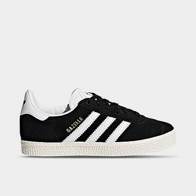 Shop Adidas Originals Adidas Little Kids' Originals Gazelle Casual Shoes In Core Black/footwear White/gold Metallic