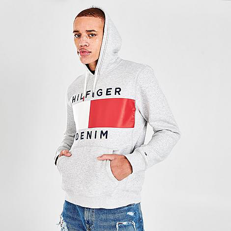 tommy denim hoodie