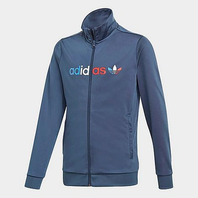 Shop Adidas Originals Adidas Big Kids' Originals Adicolor Track Jacket In Crew Navy