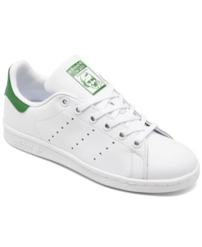 Shop Adidas Originals Big Kids Originals Stan Smith Casual Sneakers From Finish Line In White, Green