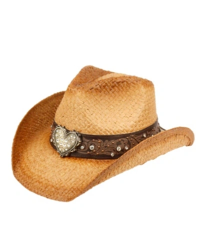 Shop Epoch Hats Company Cowboy Hat With Trim Band And Studs In Natural