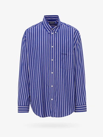 Shop Balenciaga Shirt In Blue