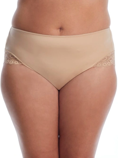 Shop Curvy Couture Tulip Lace Hipster In Bombshell Nude