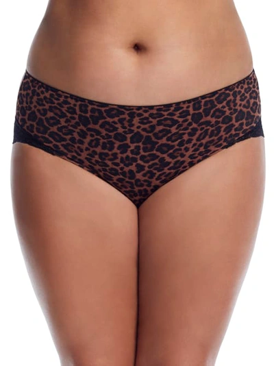 Shop Curvy Couture Tulip Lace Hipster In Leopard