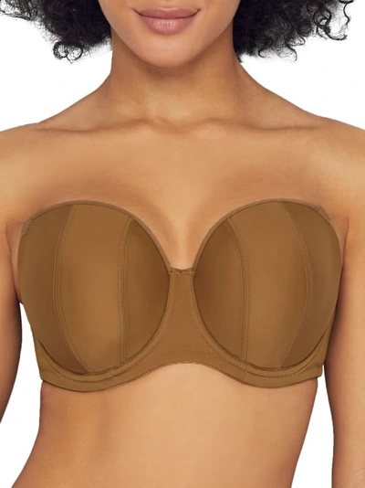 Shop Curvy Kate Luxe Strapless Bra In Caramel