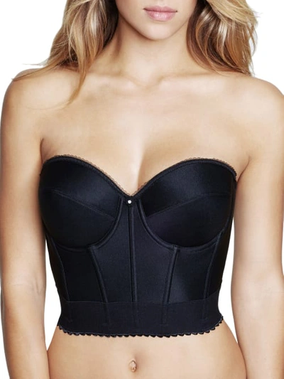 Shop Dominique Noemi Strapless Backless Bustier In Black