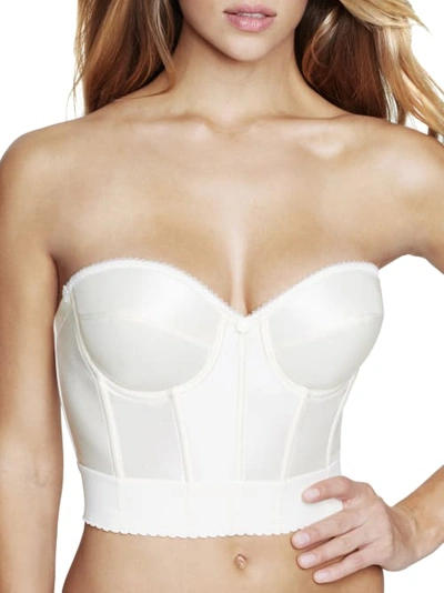 Shop Dominique Noemi Strapless Backless Bustier In Ivory