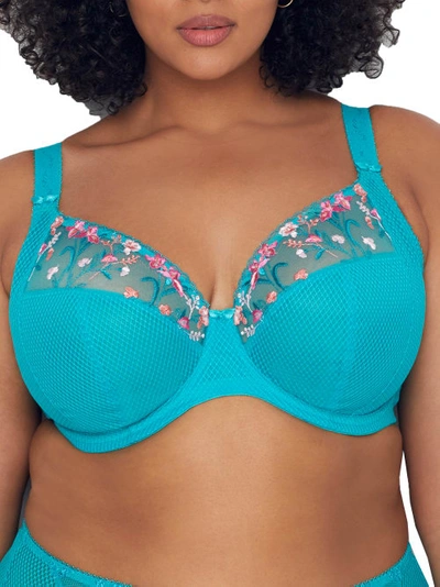Shop Elomi Charley Floral Side Support Plunge Bra In Tahiti