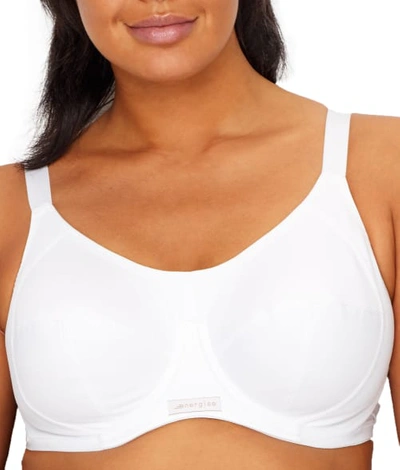Shop Elomi Energise High Impact Underwire Sports Bra In White