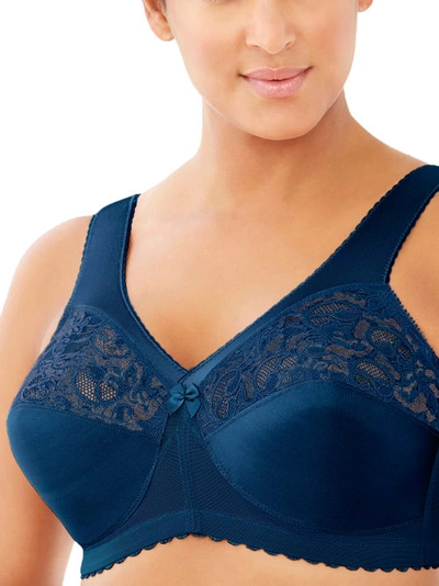 Shop Glamorise Magiclift Original Support Wire-free Bra In Navy