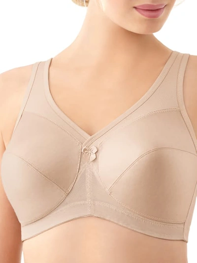 Shop Glamorise Magiclift Active Support Wire-free Bra In Cafe