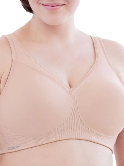 Glamorise Everyday Magiclift Wire-free Sports Bra In Cafe