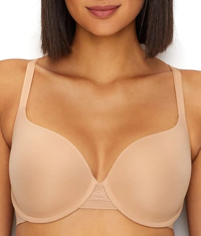 Shop Le Mystere Second Skin Back Smoother T-shirt Bra In Natural