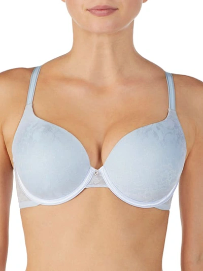 Shop Le Mystere Lace Perfection T-shirt Bra In Sky