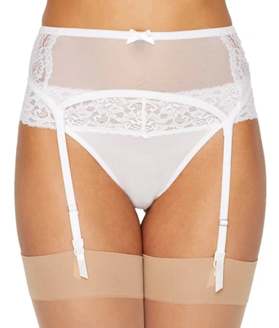 Shop Maidenform Floral Lace Garter Belt In White
