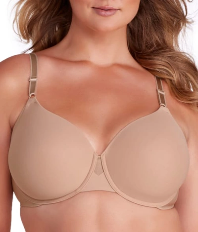 Shop Olga No Side Effects T-shirt Bra In Toasted Almond