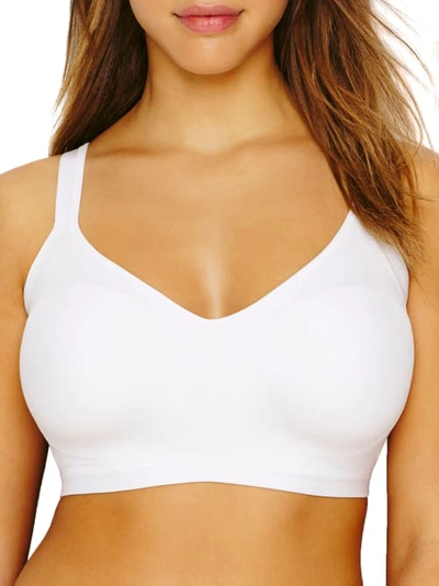Shop Olga Easy Does It Wire-free No Bulge T-shirt Bra In White