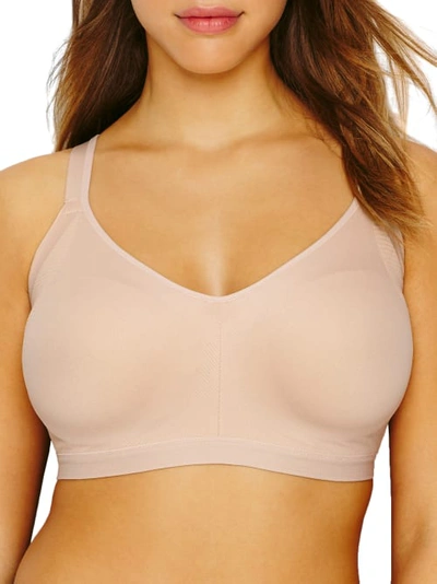 Shop Olga Easy Does It Wire-free No Bulge T-shirt Bra In Butterscotch