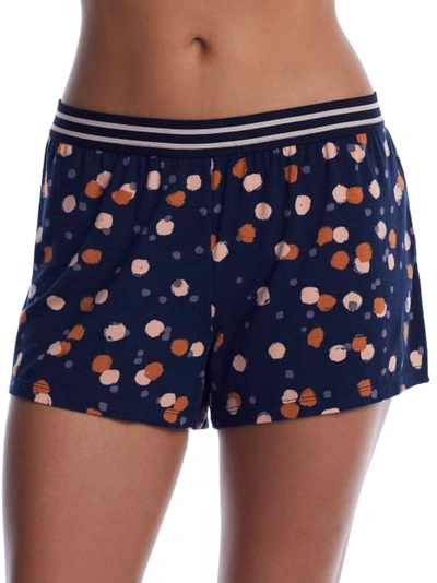 Shop Pj Salvage Confetti Chic Modal Shorts In Navy