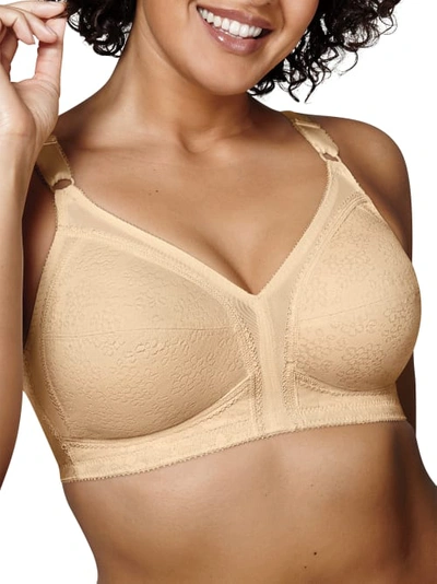 Shop Playtex 18 Hour Classic Support Wire-free Bra In Beige
