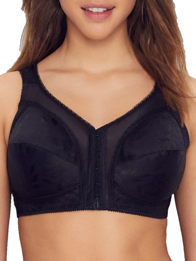 Shop Playtex 18 Hour Front-close Wire-free Bra In Black
