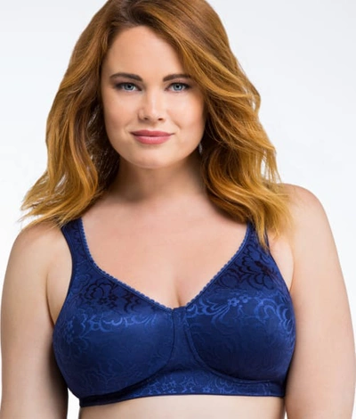 Shop Playtex 18 Hour Ultimate Lift And Support Wire-free Bra In Blue Velvet