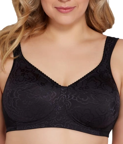 Shop Playtex 18 Hour Ultimate Lift And Support Wire-free Bra In Black