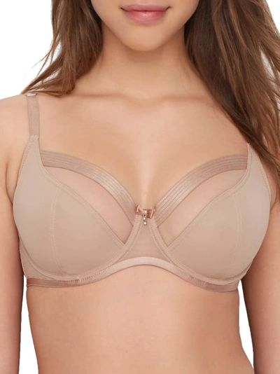 Shop Pour Moi Viva Luxe Side Support Bra In Toffee