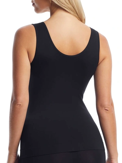 Shop Vanity Fair Seamless Spin Two-way Tank In Midnight Black