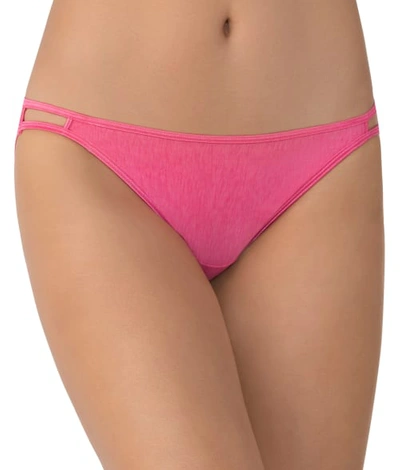 Shop Vanity Fair Illumination String Bikini In Jane Grey Pink
