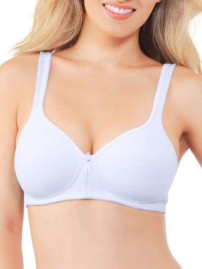 Shop Vanity Fair Body Caress Beauty Back Convertible Wire-free Bra In Star White