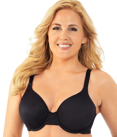 Shop Vanity Fair Beauty Back Smoother T-shirt Bra In Black