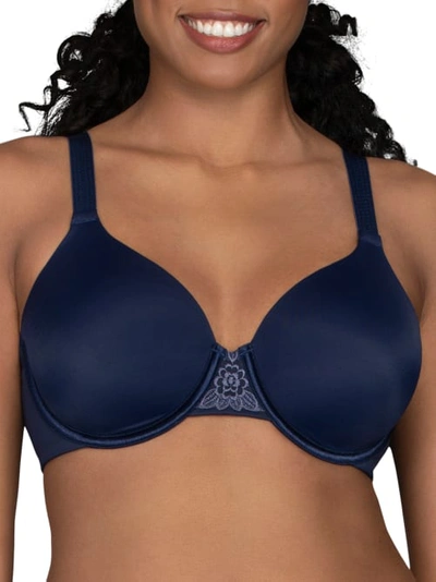 Shop Vanity Fair Beauty Back Smoother T-shirt Bra In Ghost Navy