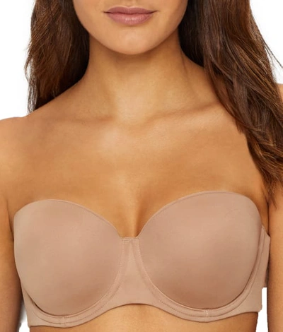 Shop Warner's Elements Of Bliss Strapless Bra In Toasted Almond