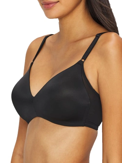 Shop Warner's No Side Effects Breathable Wire-free T-shirt Bra In Rich Black
